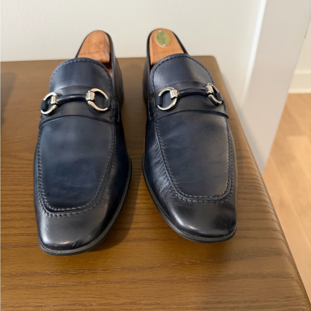 Salvatore Ferragamo Black Leather Slip-On Loafers - Picture 4 of 5